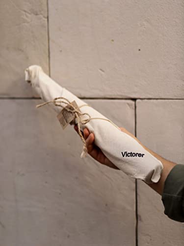 Victorer - Bate de béisbol de Madera Natural con una Correa de Mano Paracord, Defensa Propia, como Regalo o decoración