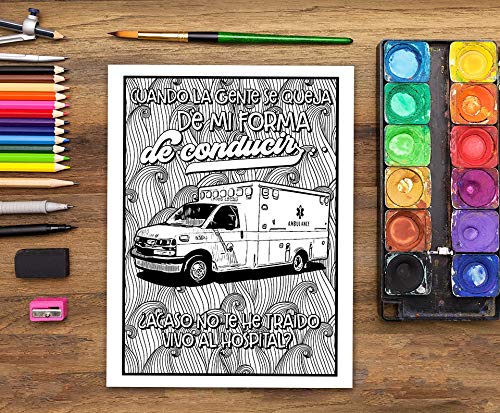 Vida en emergencias: Un sarcástico libro de colorear para adultos: Un libro de los servicios de urgencias y emergencias sanitarias: coordinadores, ... y médicos, teleoperadores y paramédicos