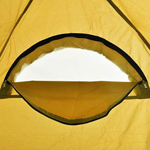 vidaXL Cabina de Ducha/WC/Vestidor para Camping Tienda Campaña Indoro Parque Playa Campamento Exterior Plegable Duradera Estable Amarillo