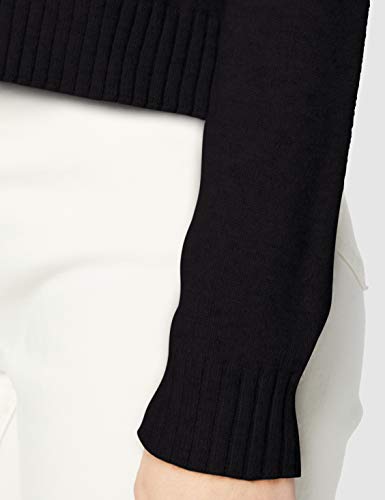 Vila Clothes Viril Pantalones Cortos L/S Knit Cardigan-Noos Suter crdigan, Negro, XL para Mujer
