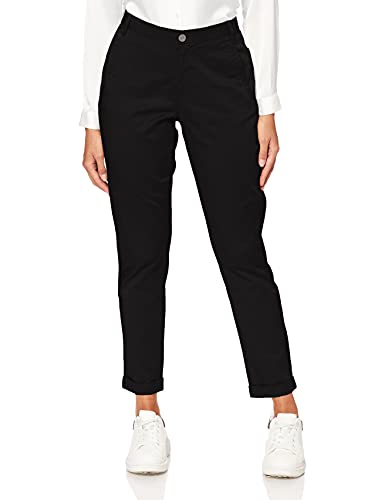 Vila NOS Vichino Rwre 7/8 New Pant-Noos Pantalones, Negro (Black Black), 38 (Talla del Fabricante: 36) para Mujer