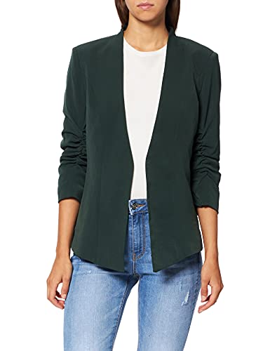 Vila VIHER New 3/4 Blazer/SU-Noos, Verde Oscuro, XL para Mujer