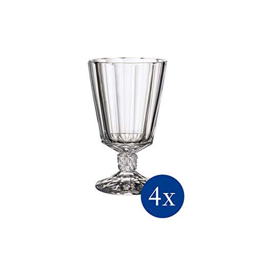 Villeroy & Boch Opéra Copa de agua, Set de 4, 360 ml, Vidrio de cristal, Transparente