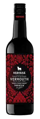 Vino aperitivo Vermouth Rojo Osborne - 3 botellas de 75 cl - Total: 225 cl