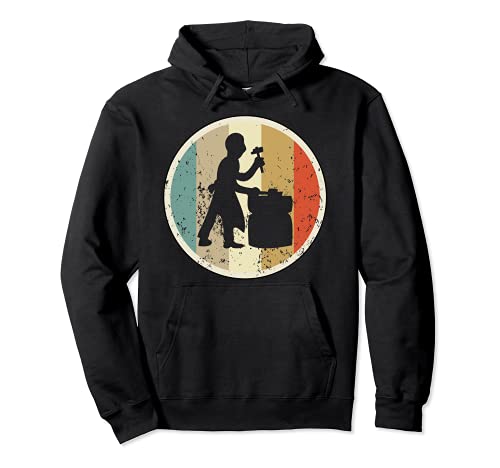 Vintage Clásico Retro herrador caballo herradura Sudadera con Capucha