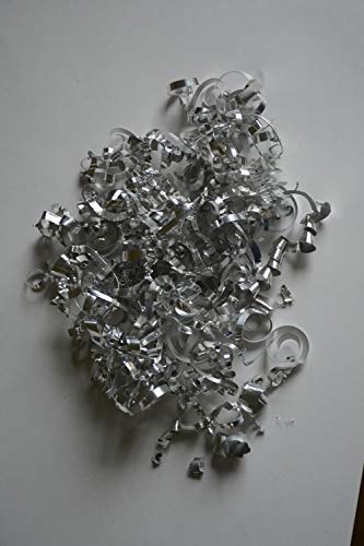 Virutas de aluminio pulidas para ciencia y artistas - 100 gramos