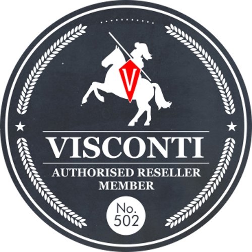 Visconti Cartera Compacta Arrow de Cuero Engrasado 705 Bloqueo RFID Azul Petróleo