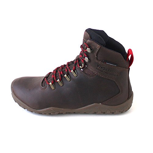 VIVOBAREFOOT Tracker FG, Womens Leather Waterproof Hiking Boot with Barefoot Firm Ground Sole and Thermal Protection