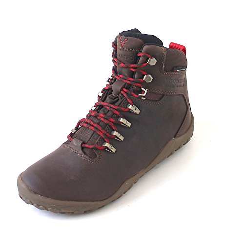 VIVOBAREFOOT Tracker FG, Womens Leather Waterproof Hiking Boot with Barefoot Firm Ground Sole and Thermal Protection