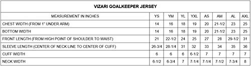VIZARI Arroyo Goalkeeper Jersey - 60042, Size Adult Large, Verde neón/Negro