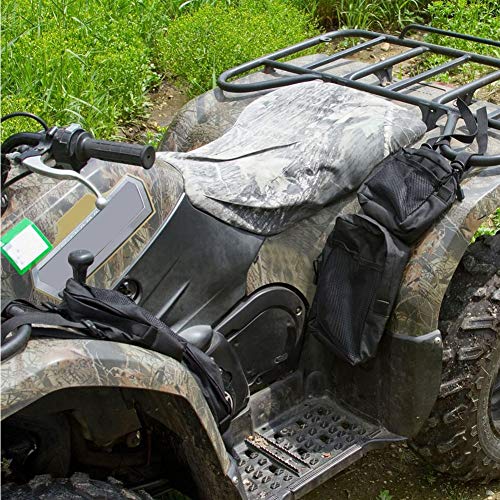 VKTY Bolsa de almacenamiento para ATV, 2 bolsas de tanque de carga Oxford 600D, bolsa para colgar remolque, bolsa de sillín impermeable para ATV Fender, motos de nieve