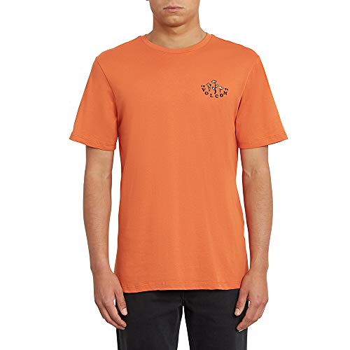 Volcom Bloom of Doom Fty SS Camiseta, Hombre, Burnt Orange, L