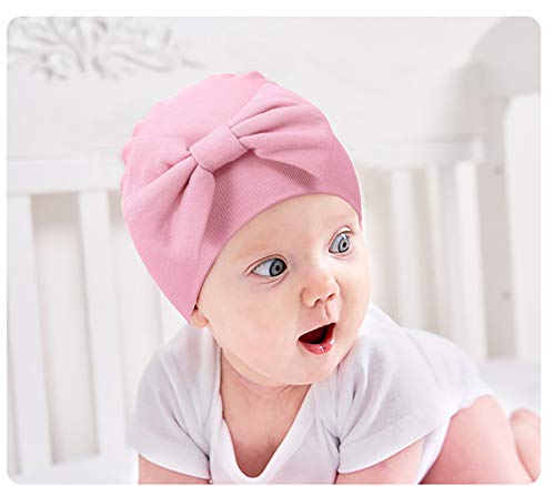 VUCDXOP 3 Unids Recién Nacido Beanie Sombrero Algodon Gorritos bebé niño Gorro de algodón para 0-6 Meses bebé