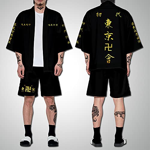 VV-RT STAR Tokyo Revengers Cosplay Mikey Draken Disfraz de Cosplay Ryuguji Ken Sano Manjiro Capa Chaqueta Kimono Cardigan Camisa Camiseta, XXS-4XL