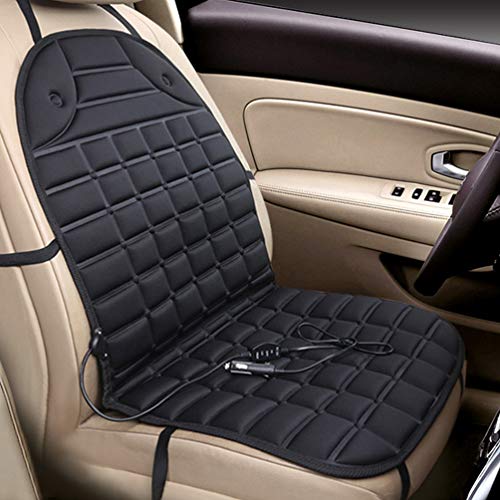 Wakauto Car Heating Seat Cushion Seat Cover Heater Full Back Seat Cushion Warmer Winter Seat Cushion Pad for Vehicle Auto