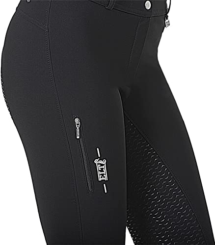 Waldhausen (AL) Jelda - Pantalones de equitación térmicos (talla 44), color negro