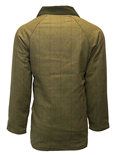 Walker and Hawkes - Chaqueta de Tweed para Hombre - Abrigo Inspirado en la hípica y la Caza - Verde Bosque - XL