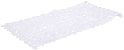 WENKO Esterilla para bañera Paradise blanco, Plástico (TPR), 36 x 71 cm, Blanco