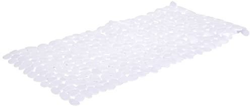 WENKO Esterilla para bañera Paradise blanco, Plástico (TPR), 36 x 71 cm, Blanco