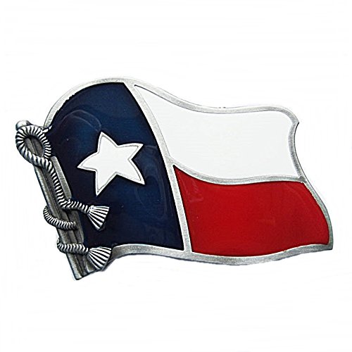 Westernlifestyle Hebilla para cinturón, diseño de bandera Texas Lone Star Country Line Dance