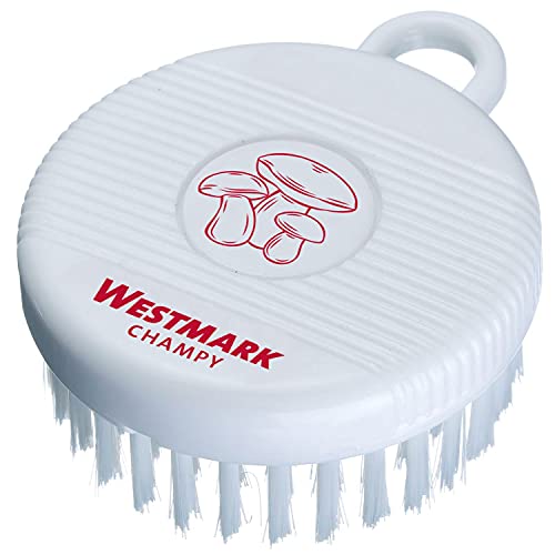 Westmark Cepillo de limpieza de hongos/vegetales, Cerdas finas, Plástico de adecuada calidad, Champy, Blanco, 51802260