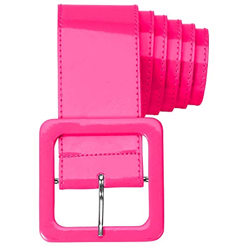 Widmann 17396 - Cinturón de vinilo para adultos, mujer, color rosa, talla única , color/modelo surtido