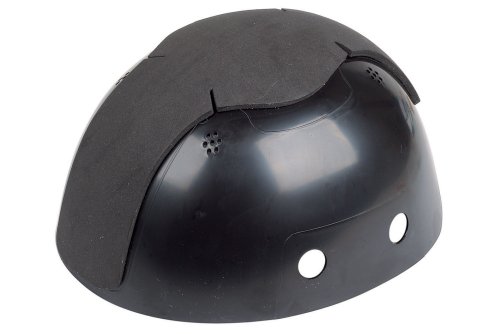 wolfcraft Protector para cabeza adaptable a gorra, negro I 4858000 I Protector elegante con carcasa dura oculta