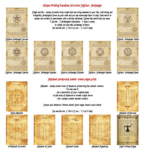 Wonderworld Unique Printing Enochiano Grimoire Sigillum Arcángel Anael