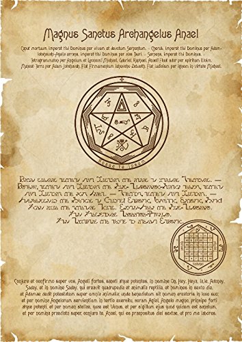 Wonderworld Unique Printing Enochiano Grimoire Sigillum Arcángel Anael