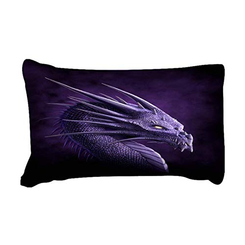 WONGS BEDDING Funda nórdica Flying Dragón con 2 Fundas de Almohada Juego de Cama de dragón Impreso en 3D con Cierre de Cremallera Diseño único Doble 200 * 200 cm (Púrpura, Marrón)