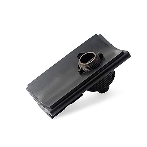 WQ-HUNTING, Táctico Airsoft Rifle Caza Tiro Bípode Tejedor Sling Stud Giratorio Picatinny Slot Adapter 20mm Bipod Adaptador (Color : Black)