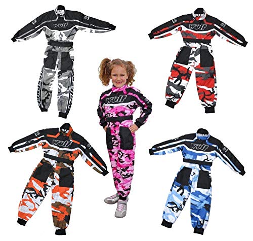 Wulfsport - Mono de traje de motocross LT PW para niños con diseño de camuflaje