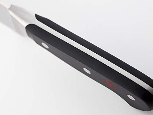 Wusthof Classic (1040101614) - Cuchillo para Fiambres y Embutidos, 14 cm de Longitud de Hoja, Forjado, Acero Inoxidable de Calidad, Cuchillo Filoso con Hoja Dentada