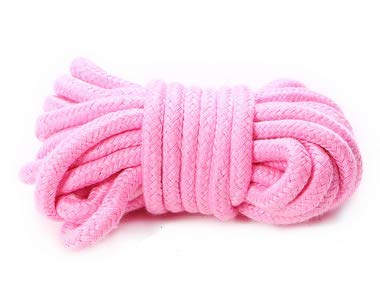 WYSUMMER Cuerda suave, 2 unidades, 10 m, 8 mm, cuerda de algodón multiusos, cuerda de algodón grueso (rosa)