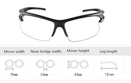YAAVAAW 6 Pack Gafas de Seguridad Transparentes Gafas Proteccion -Gafas Protectoras Ojos con Lentes Plástico,Grandes gafas para niños Nerf Gun Battles y lentes de seguridad de trabajo de laboratorio