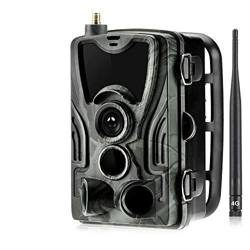 YCXYC 4G Cámara De Caza,MMS/SMS Trampa Fotográfica,HD 20MP 1080P Fauna De 940NM Infrarrojos Visión Nocturna Cámaras De Fotos Trampa Vigilancia Cámaras De Impermeable IP65 con Batería De Litio 5000Mah