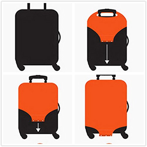 YianBestja Elástico Funda Protectora de Maleta Luggage Protective Cover, Viaje Equipaje Cubierta Carretilla Protectora Cubierta (Big Data, S (Equipaje de 18-21 Pulgadas))