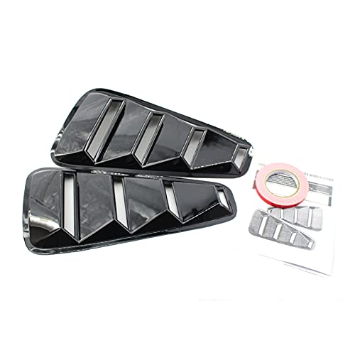 YINGYING Jzhen Store LOUVERS DE Coche Cubierta DE CABALLA Ajuste for Ford FIT for Mustang Fit for Coupe 2005~2009 Outlet de Aire Falso Posterior (Color : Dark Grey)