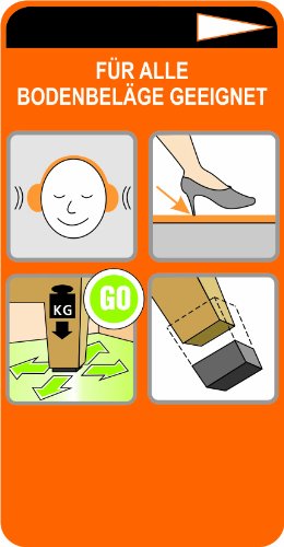Young schwinn DESIGN - Taco protector para pata de silla (4 unidades, 30 x 15 mm (medidas internas), de plástico, color blanco)