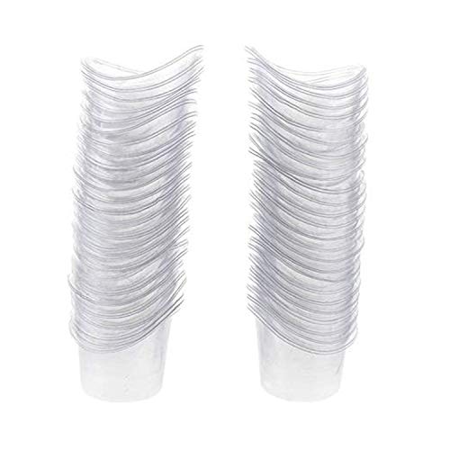 YouU 50 Piezas Desechable Transparente plástico Tazas de lavado de los ojos para eficaz ojo borde en forma de limpieza ojo