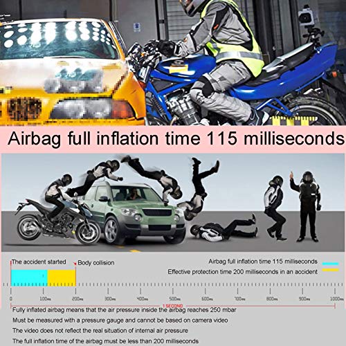 YXYECEIPENO Chaleco con Airbag para Montar A Caballo Equipo De Seguridad para Equitación con Protector De Espalda Apto para Motocicletas Y Vehículos Todoterreno (Unisex) Equipo de Ciclismo