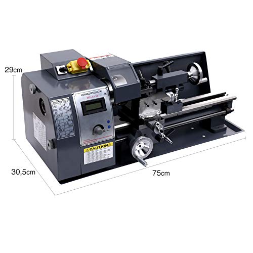 Z ZELUS 600W Torno de Metal 8 x 14 Pulgadas / 210 x 350MM Torno de Trabajo de Metal 2500 RPM Máquina de Torno Fresadora de Alta Precisión para Procesamiento de Piezas de Precisión (8 x 14 Pulgadas)