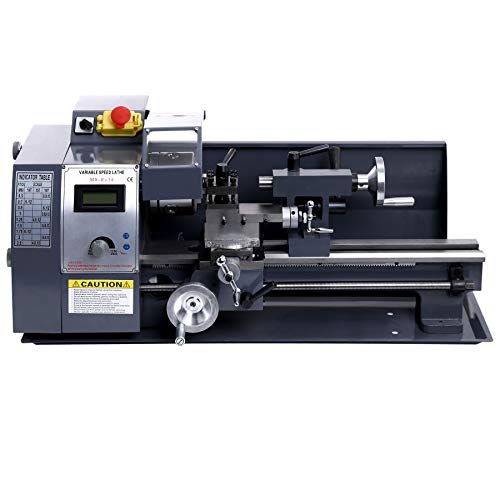 Z ZELUS 600W Torno de Metal 8 x 14 Pulgadas / 210 x 350MM Torno de Trabajo de Metal 2500 RPM Máquina de Torno Fresadora de Alta Precisión para Procesamiento de Piezas de Precisión (8 x 14 Pulgadas)