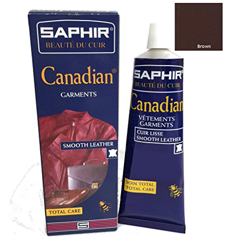 ZAFIRO Canadiense Regeneración Crema para cuero - Marrón, 75 ml