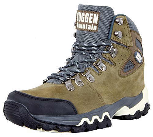Zapatillas de Senderismo Zapatos para Caminar Botas de Monta–a Montana Hombre GUGGEN MOUNTAIN M008v2, Color Marron, EU 44