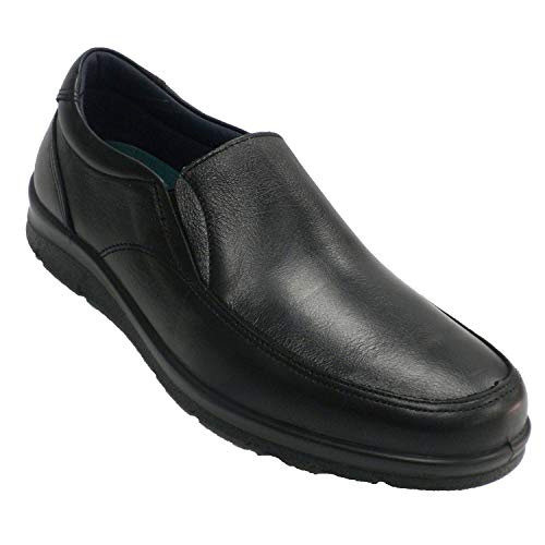 Zapato Hombre Invierno Gomas a los Lados Pitillos en Negro Talla 42