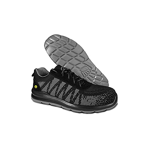 Zapatos de Seguridad Homologado Indra S3 Gris BeeWork. Suela Antiestática y Puntera Fibra Vidrio. Calzado Seguridad Deportivo Unisex (Numeric_44)