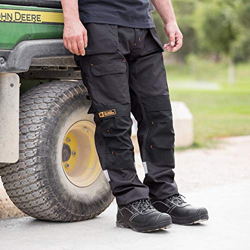 Zapatos de Seguridad para Hombre Sin Metal Nivel S3 SRC Ultraligeros y con Refuerzo Kevlar 2252 Black Hammer Black (43 EU)