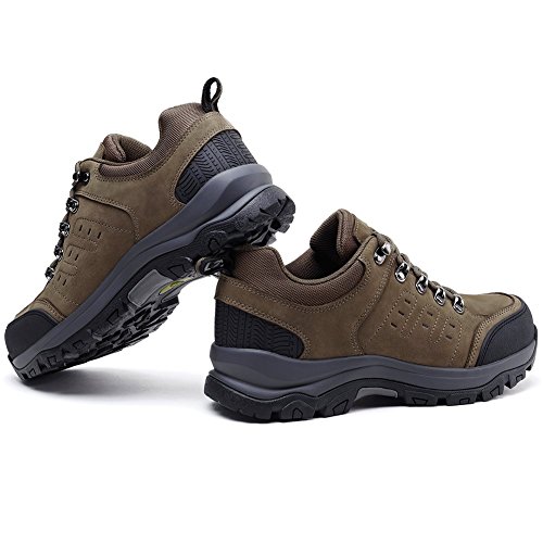 Zapatos de Senderismo al Aire Libre Zapatos de Escalada Zapatillas de montaña Ideal para Deportes Caminar Caza atlético Adecuado para Damas de Hombres (44.5 EU, Khaki)