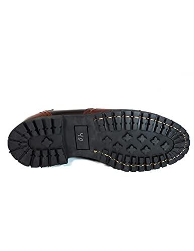 Zapatos Fabricados en Piel en España botos Valverde del Camino 24-03 Castaña - Color - Marrón, Talla - 45